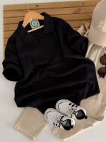 تیشرت لانگ پسرانه نیم یقه کاربو - Image 2
