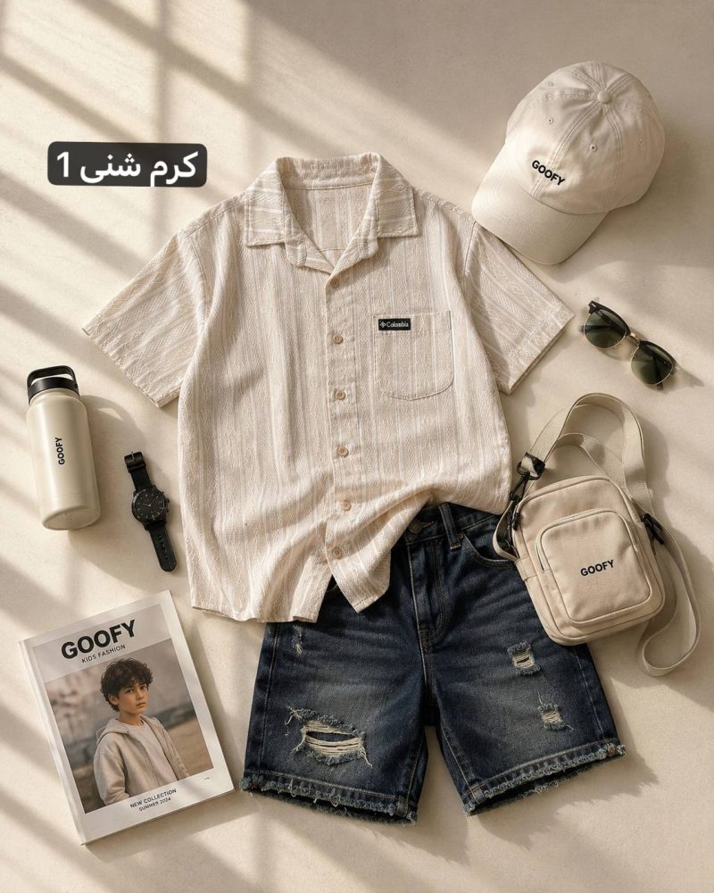 شومیز لینن پسرانه کلمبیا - Image 3