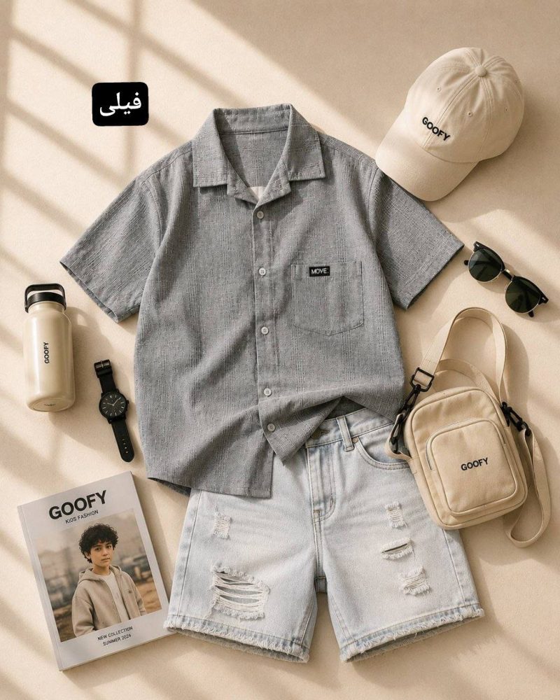 شومیز لینن پسرانه کلمبیا - Image 2
